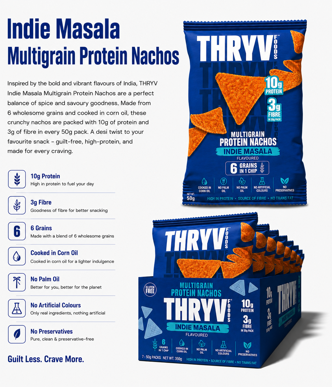 Indie Masala Multigrain Protein Nachos