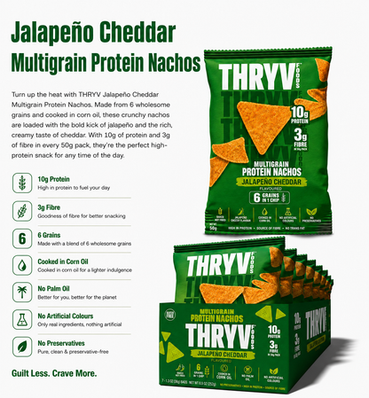 Jalapeño Cheddar Multigrain Protein Nachos