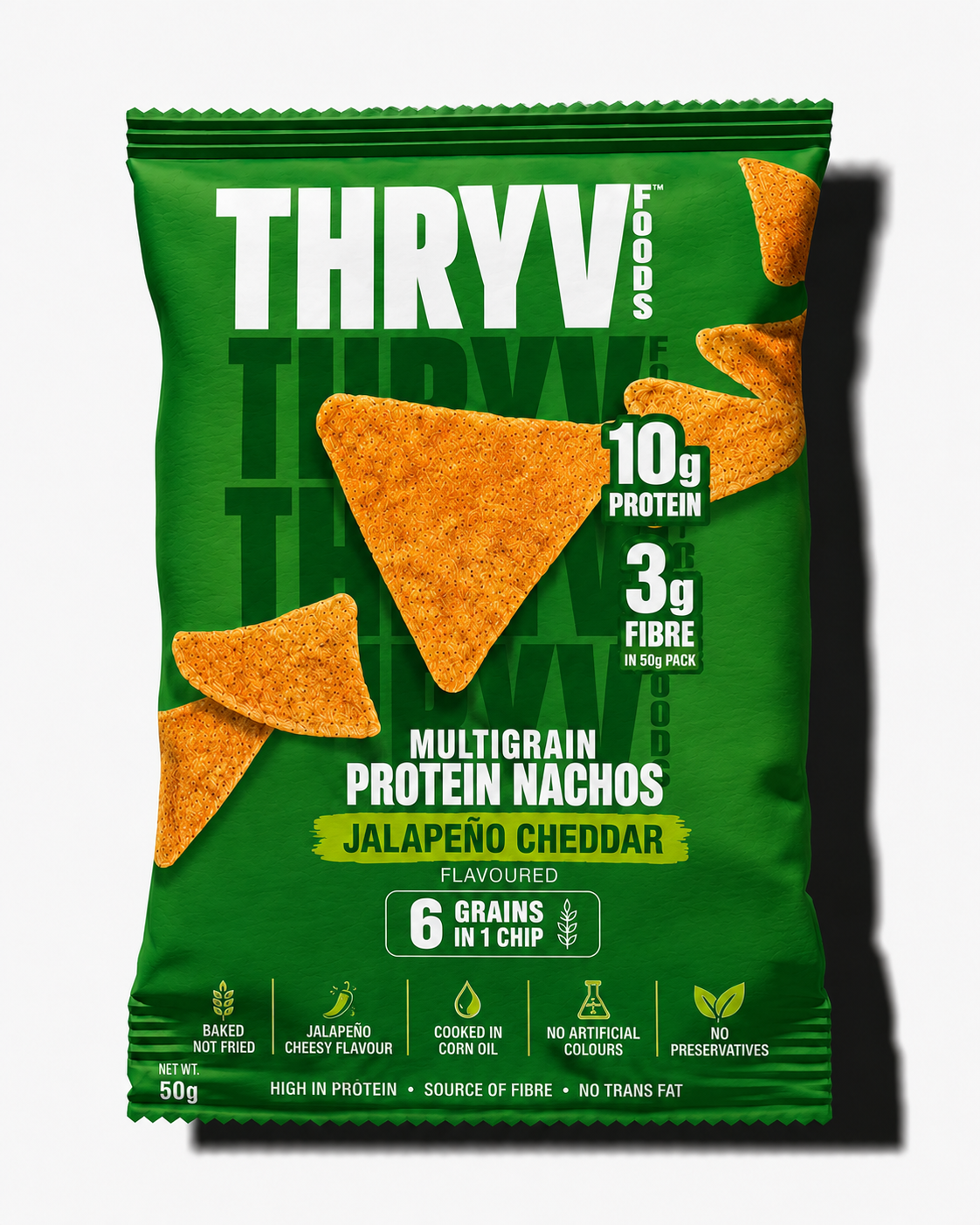 Jalapeño Cheddar Multigrain Protein Nachos